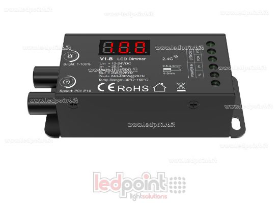 Picture of Controller with double knob and display 1ch*20A 12-24V