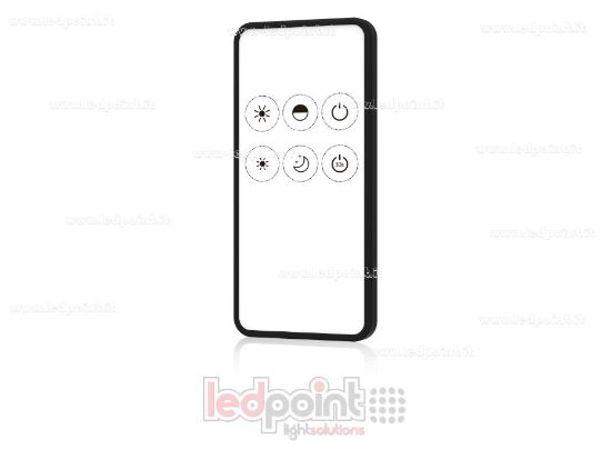 Bild von 6-Tasten-Fernbedienung einfarbig, 1 Zone 2,4G RF, weiß