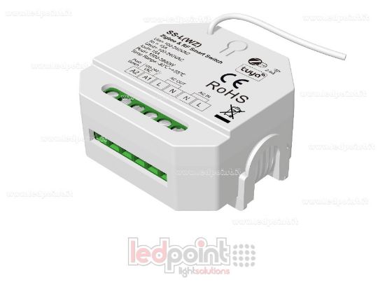 Immagine di Controller monocromatico 100-240VAC, 1ch*15A  on/off, non dimmerabile, 15A, Zigbee, RF 2.4G, per scatola di derivazione a parete