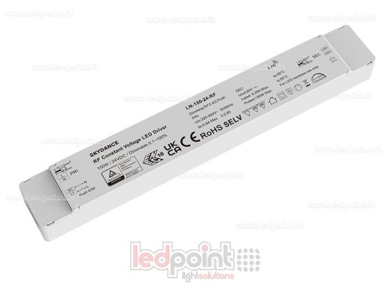 Bild von Netzteil 150 W, 24 V, RF-Funk, Push-Dimmer