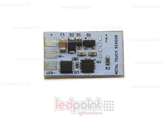 Immagine di Sensore Metal Touch 12-24V, 1ch 5A*12V o 4A*24V solo per strip led a 3 pin con canale segnale