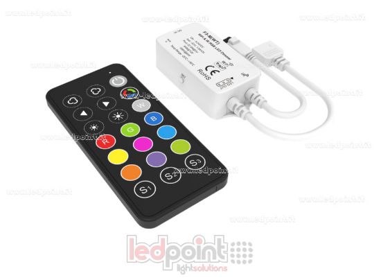 Immagine di Controller KIT Wifi & IR RGB, 3CH*1.5A, 5-24VDC
