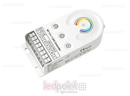 Immagine di Controller LED, 12-24VDC, 5CH*3A 5*(36-72)W, touch button + RF 2.4GHz
