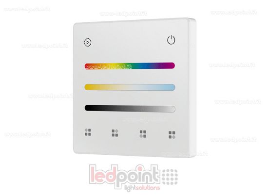 Immagine di Telecomando da parete RGB + CCT a batteria, bianco, 4 zone RF2.4G
