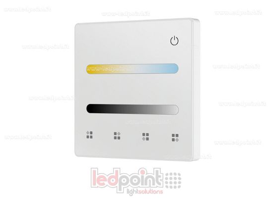 Immagine di Telecomando da parete CCT a batteria, bianco, 4 zone RF2.4G